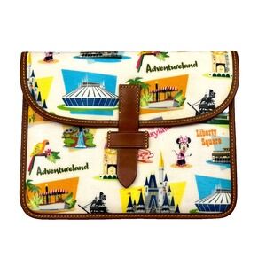 Dooney & Bourke iPad Tablet Case Multicolor Flap Pocket Disney World Retro